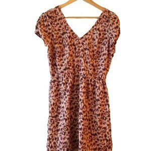 Mimi Chica Pink-ish Leopard Print Dress